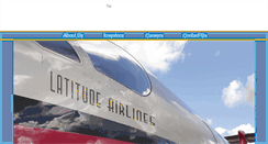 Desktop Screenshot of latitudeairlines.com