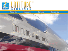 Tablet Screenshot of latitudeairlines.com